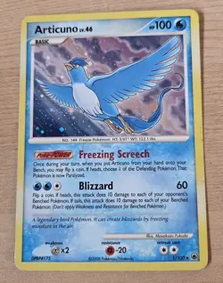 Pokemon Card Articuno Holo Rare Majestic Dawn 1/100 HOLO BLEED - Image 1