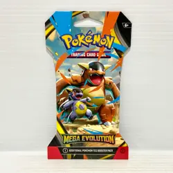 1x Mega Evolution Base Sealed Pokemon Card Sleeved Booster Pack - Image 1