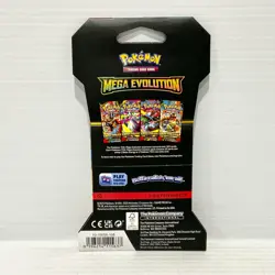 1x Mega Evolution Base Sealed Pokemon Card Sleeved Booster Pack - Image 2
