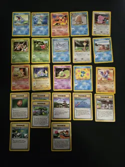 Pokemon TCG Neo Genesis Lot Of 23 Cards (LP, MP AND HP) - Image 1