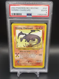 Pokemon 2002 Neo Destiny Unlimited Shining Charizard 107/105 PSA 4 - FRESH CERT - Image 1