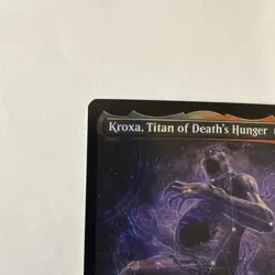 MTG: Kroxa Titan Of Deaths Hunger. HALO FOIL. Multiverse Legends. Shadow Signed - Image 2