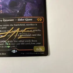 MTG: Kroxa Titan Of Deaths Hunger. HALO FOIL. Multiverse Legends. Shadow Signed - Image 5