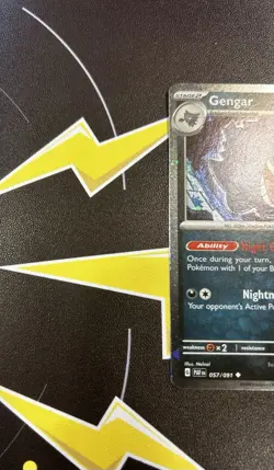 2024 Pokemon Gengar Trick or Trade Halloween Holographic Comsic Holo 57 /91 - Image 3
