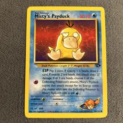 Misty's Psyduck 90/132 Gym Challenge Common Pokemon Card - Image 1