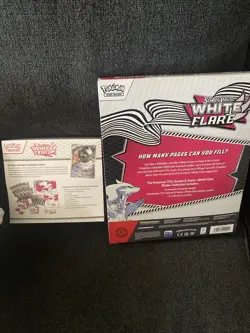 New Sealed Pokemon White Flare ETB & White Flare Binder Collection Bundle - Image 3