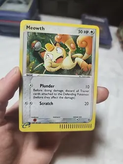 Pokemon Meowth Holo Promo Nintendo 013 50 HP Basic English 2003 - Image 1