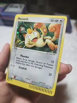 Pokemon Meowth Holo Promo Nintendo 013 50 HP Basic English 2003 - Image 3