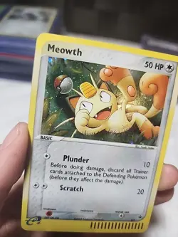 Pokemon Meowth Holo Promo Nintendo 013 50 HP Basic English 2003 - Image 4
