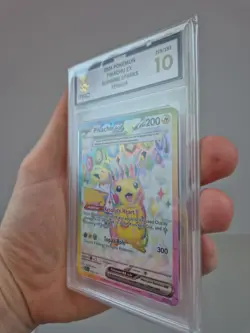 Pokemon Pikachu TCG Surging Sparks EX 219/191 Secret Rare Graded MGC 10 - Image 3