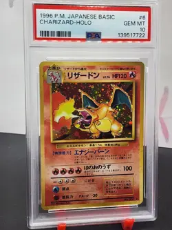 1996 POKEMON JAPANESE CHARIZARD #6 W/SWIRL BASE SET PSA 10 GEM MODERN GRADE 🔥 - Image 4