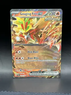 Gouging Fire EX # 038/162 Double Rare | Pokemon TCG - 2024 Temporal Forces | NM - Image 1