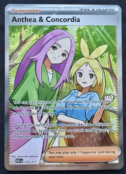 Anthea and Concordia 254/217 Ascended Heroes Pokemon TCG Full Art Trainer Rare - Image 1