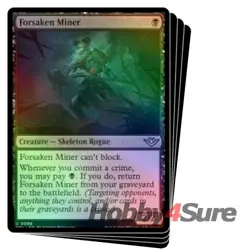 Foil Forsaken Miner X4 M/NM Magic: The Gathering MTG Outlaws Of Thunder Junction - Image 1