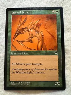 MTG - Horned Sliver - LP - Tempest - Uncommon - EN - REG - Image 1