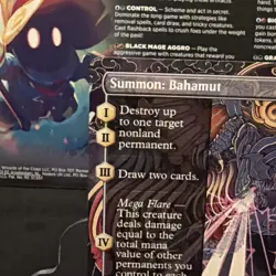 Magic: The Gathering Final Fantasy Summon: Bahamut (Borderless) Non-foil M0356 - Image 2