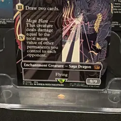 Magic: The Gathering Final Fantasy Summon: Bahamut (Borderless) Non-foil M0356 - Image 4