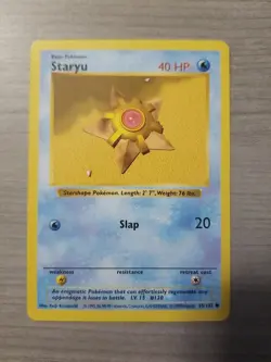 Staryu 1999 Pokemon Base Set Shadowless LP - Image 1