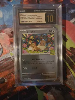Eevee 196/SV-P Japanese Promo Let’s Start A Pokemon Card Battle CGC Pristine 10 - Image 1