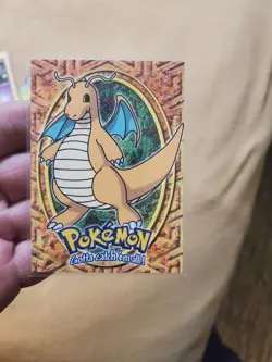 LP/NM 1999 Topps Pokemon Animation Series 1 E12 of 12 #149 Dragonite Black Logo - Image 1