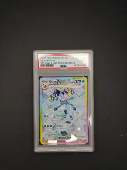 Pokemon Card Glaceon Ex 150/131 PSA 9 Prismatic Evolutions Graded - Image 1