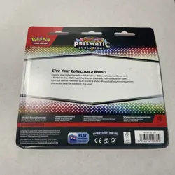 Pokemon TCG Prismatic Evolutions 2 pack Blister Eevee New Sealed Mint Rare SP 🔥 - Image 2