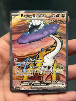 Pokemon TCG Raging Bolt ex 196/162 SV05: Temporal Forces 2024 Holo- NM - Image 1