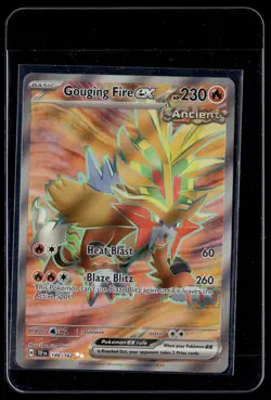 Pokemon TCG SV05: Temporal Forces #188/162 Gouging Fire ex - Image 1