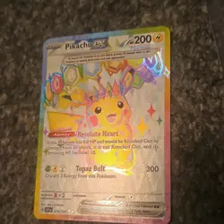 Pokemon Pikachu ex SV08 Surging Sparks 219/191 Special Illustration Rare Holo - Image 1
