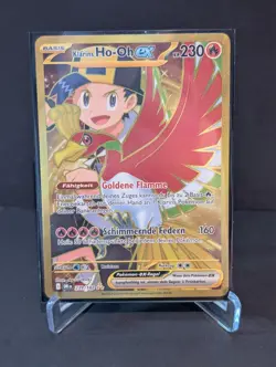 Pokemon Ewige Rivalen Deutsch - Klarins Ho-Oh ex Gold Full Art 239/182 - Image 1