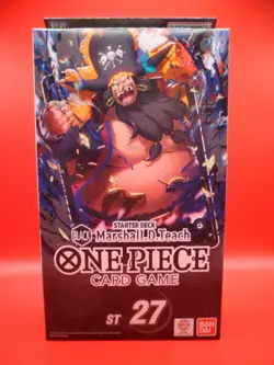 One Piece TCG Black Marshall D. Teach Starter Deck ST-27 English - Image 1