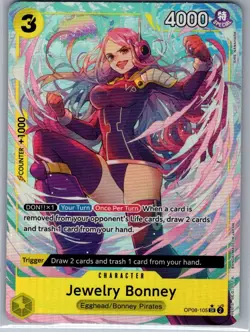 Jewelry Bonney (Alt Art) OP08-105 English Two Legends - One Piece Card - NM - Image 1