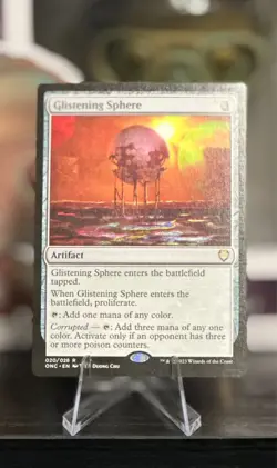 Glistening Sphere Near Mint MTG Commander: Phyrexia: All Will Be One w/ 10 card - Image 1