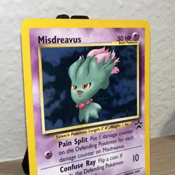 Misdreavus 39 WOTC Black Star Promo Pokemon Card Moderately Played - Image 3