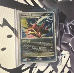 Pokemon TCG Darkrai LV.X DP19 Diamond & Pearl Holo Promo 100 HP Shizurow Card - Image 1