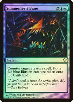 MTG FOIL Summoner's Bane - Zendikar #71 - Image 1