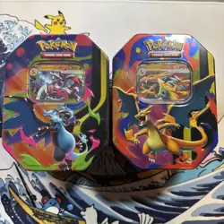 Pokemon - Mega Evolution Charizard ex Tins X + Y Brand new and Sealed - Image 1
