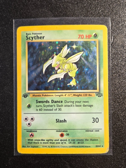 Pokemon HOLO Scyther 26/64 1999 1st Edition Jungle - Rare - Image 1