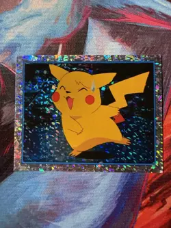 Nintendo Pokemon Merlin Sticker Series 2 #15 Pikachu Chrome Holo 2000 - Image 1