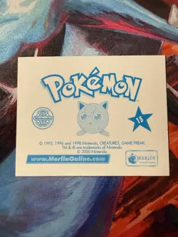 Nintendo Pokemon Merlin Sticker Series 2 #15 Pikachu Chrome Holo 2000 - Image 2