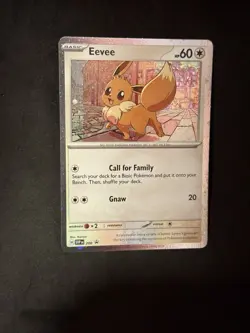 Pokemon Eevee SVP200 Black Star Cosmos Holo Promo Destined Rivals Pokemon TCG NM - Image 1