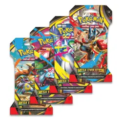 New Sealed 4X Pokemon TCG MEGA EVOLUTION ME Booster Pack Bundle FULL ART SET! - Image 2