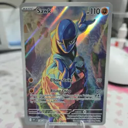 Sawk Illustration Rare 130/086 White Flare Pokemon TCG - Image 1