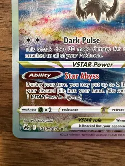 Pokemon Darkrai VSTAR GG50/GG70 Crown Zenith Galarian Gallery Ultra Rare Holo - Image 5