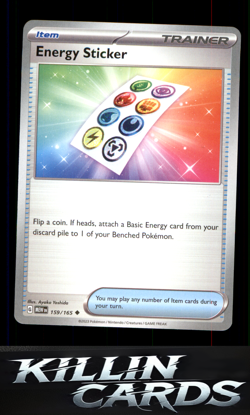 Energy Sticker 159/165 Pokemon Uncommon SV: Scarlet & Violet 151 Card NM - Image 1