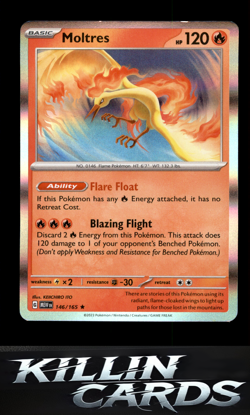 Moltres - 146/165 146/165 Pokemon Rare Deck Exclusives Card NM - Image 1