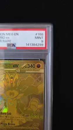 PSA 9 Pokemon Card - Mega Evolution - Mega Lucario EX- Mega Hyper Rare - 188/132 - Image 5