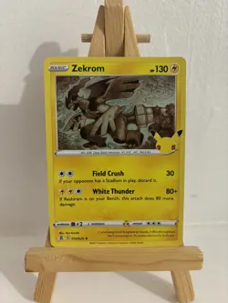 Pokemon Zekrom 10/25 Holo Rare Celebrations 25th Anniversary Card - Image 1