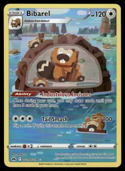Pokemon Cards Bibarel GG25/GG70 Crown Zenith Galarian Gallery Holo NM *3 - Image 1