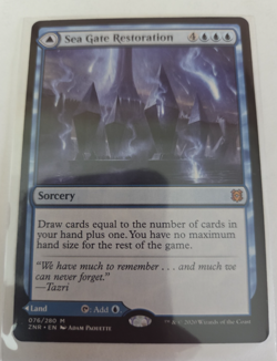MTG, Sea Gate Restoration-Zendikar Rising Regular NM - Image 1